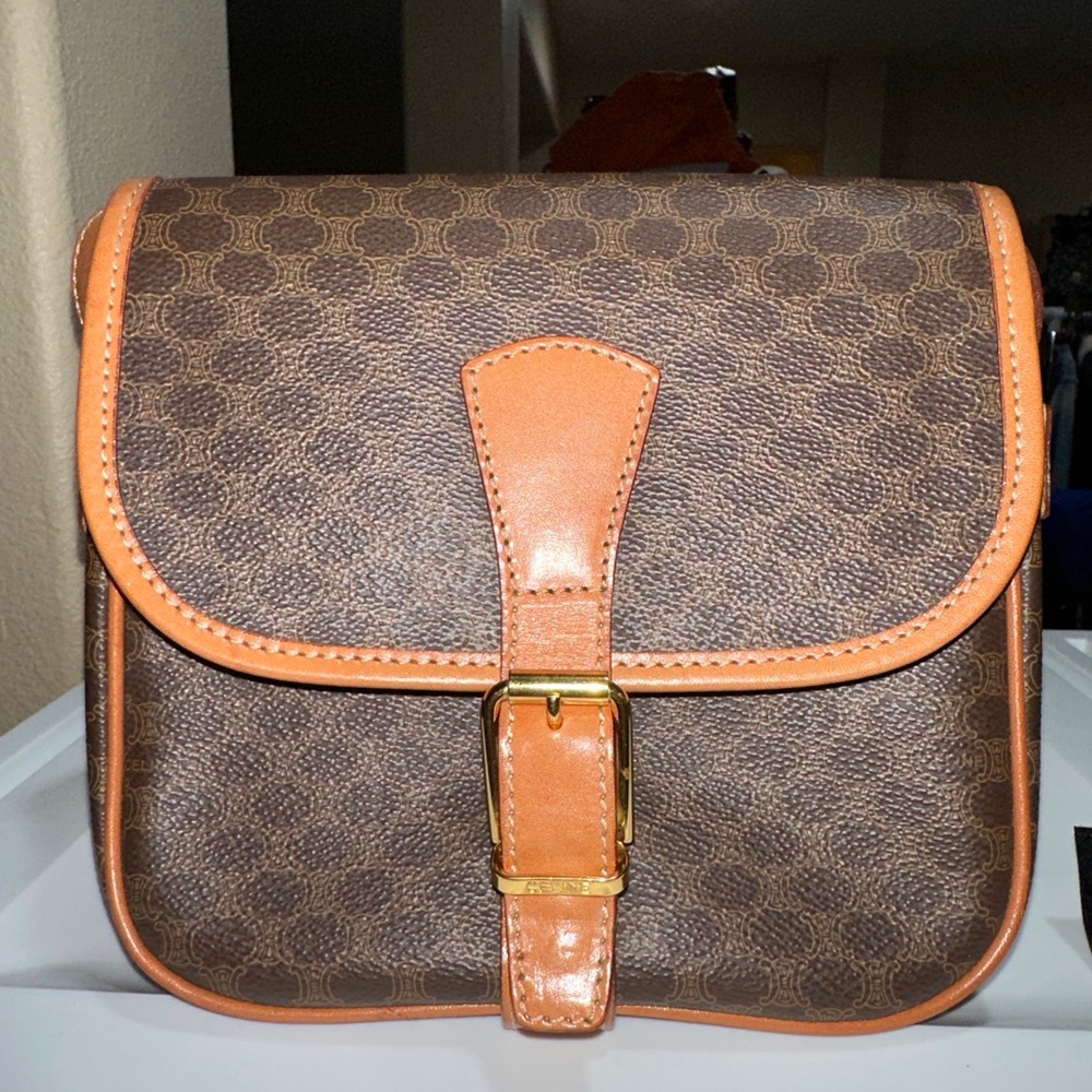 Celine Vintage Shoulder crossbody bag.